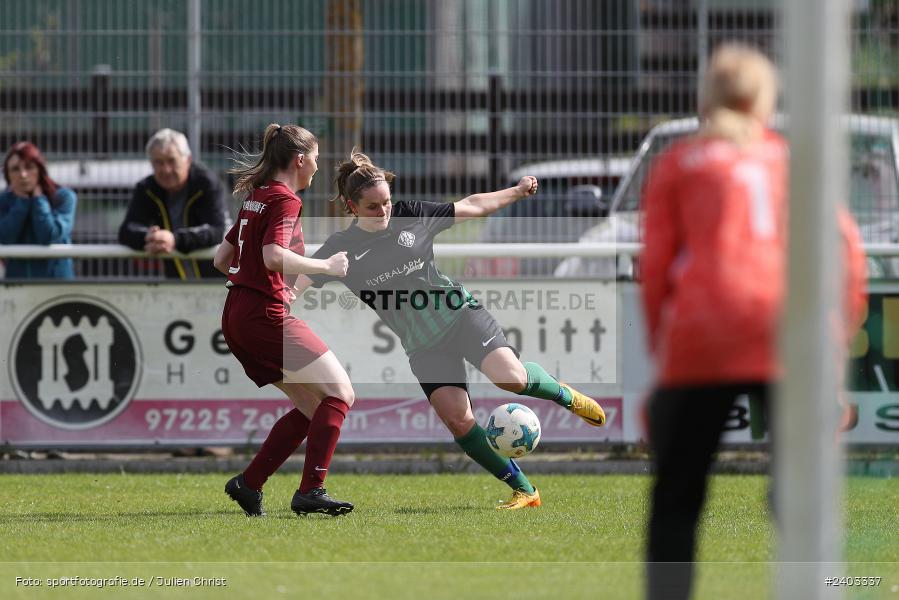Sportgelände, Karlstadt, 14.04.2024, sport, action, BFV, Fussball, April 2024, 11. Spieltag, Bezirksliga Frauen 01, TSV, FVK, TSV Mainaschaff, FV Karlstadt - Bild-ID: 2403337 Sportgelände, Karlstadt, 14.04.2024, sport, action, BFV, Fussball, April 2024, 11. Spieltag, Bezirksliga Frauen 01, TSV, FVK, TSV Mainaschaff, FV Karlstadt - Bild-ID: 2403337