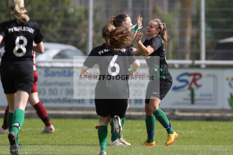 Sportgelände, Karlstadt, 14.04.2024, sport, action, BFV, Fussball, April 2024, 11. Spieltag, Bezirksliga Frauen 01, TSV, FVK, TSV Mainaschaff, FV Karlstadt - Bild-ID: 2403340 Sportgelände, Karlstadt, 14.04.2024, sport, action, BFV, Fussball, April 2024, 11. Spieltag, Bezirksliga Frauen 01, TSV, FVK, TSV Mainaschaff, FV Karlstadt - Bild-ID: 2403340