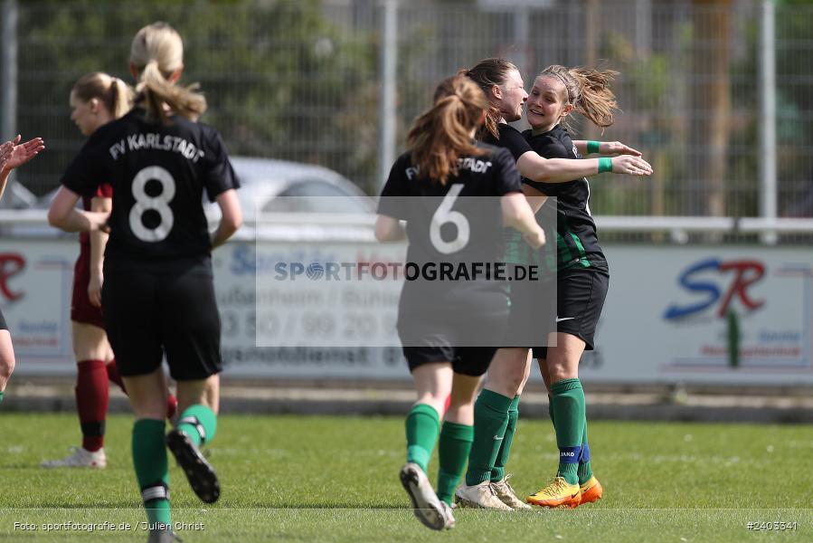 Sportgelände, Karlstadt, 14.04.2024, sport, action, BFV, Fussball, April 2024, 11. Spieltag, Bezirksliga Frauen 01, TSV, FVK, TSV Mainaschaff, FV Karlstadt - Bild-ID: 2403341 Sportgelände, Karlstadt, 14.04.2024, sport, action, BFV, Fussball, April 2024, 11. Spieltag, Bezirksliga Frauen 01, TSV, FVK, TSV Mainaschaff, FV Karlstadt - Bild-ID: 2403341