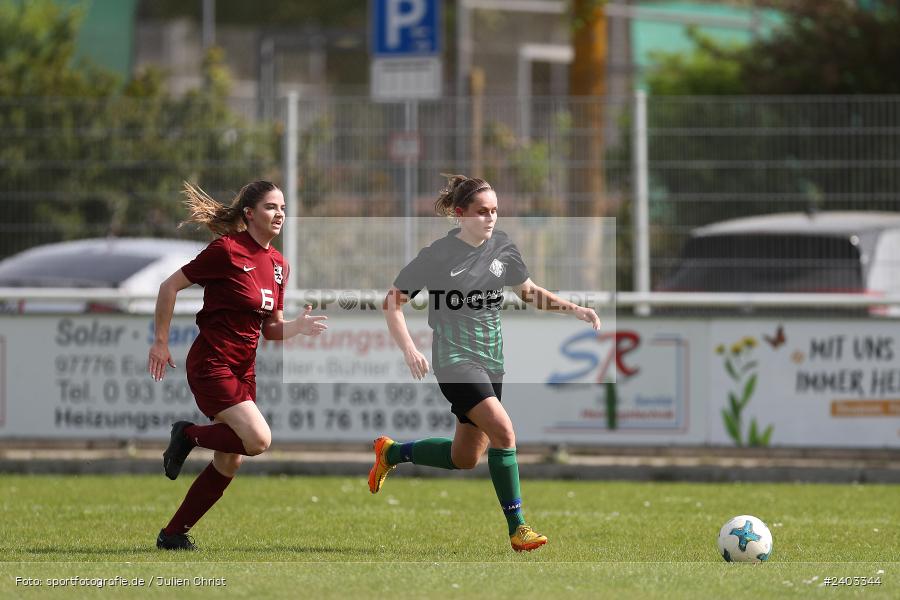 Sportgelände, Karlstadt, 14.04.2024, sport, action, BFV, Fussball, April 2024, 11. Spieltag, Bezirksliga Frauen 01, TSV, FVK, TSV Mainaschaff, FV Karlstadt - Bild-ID: 2403344 Sportgelände, Karlstadt, 14.04.2024, sport, action, BFV, Fussball, April 2024, 11. Spieltag, Bezirksliga Frauen 01, TSV, FVK, TSV Mainaschaff, FV Karlstadt - Bild-ID: 2403344