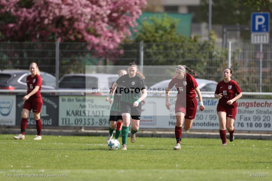 Sportgelände, Karlstadt, 14.04.2024, sport, action, BFV, Fussball, April 2024, 11. Spieltag, Bezirksliga Frauen 01, TSV, FVK, TSV Mainaschaff, FV Karlstadt - Bild-ID: 2403351 Sportgelände, Karlstadt, 14.04.2024, sport, action, BFV, Fussball, April 2024, 11. Spieltag, Bezirksliga Frauen 01, TSV, FVK, TSV Mainaschaff, FV Karlstadt - Bild-ID: 2403351