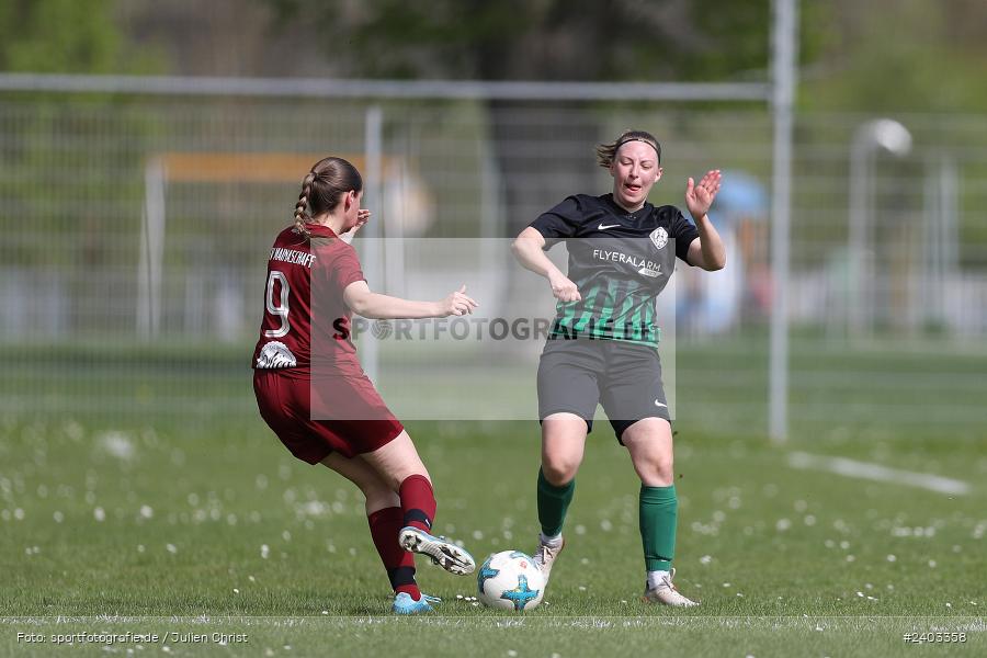 Sportgelände, Karlstadt, 14.04.2024, sport, action, BFV, Fussball, April 2024, 11. Spieltag, Bezirksliga Frauen 01, TSV, FVK, TSV Mainaschaff, FV Karlstadt - Bild-ID: 2403358 Sportgelände, Karlstadt, 14.04.2024, sport, action, BFV, Fussball, April 2024, 11. Spieltag, Bezirksliga Frauen 01, TSV, FVK, TSV Mainaschaff, FV Karlstadt - Bild-ID: 2403358