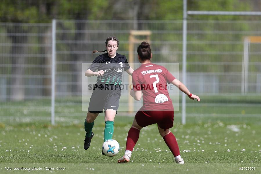 Sportgelände, Karlstadt, 14.04.2024, sport, action, BFV, Fussball, April 2024, 11. Spieltag, Bezirksliga Frauen 01, TSV, FVK, TSV Mainaschaff, FV Karlstadt - Bild-ID: 2403359 Sportgelände, Karlstadt, 14.04.2024, sport, action, BFV, Fussball, April 2024, 11. Spieltag, Bezirksliga Frauen 01, TSV, FVK, TSV Mainaschaff, FV Karlstadt - Bild-ID: 2403359