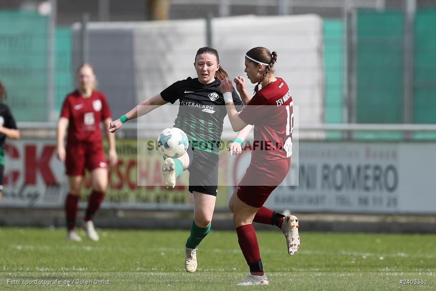Sportgelände, Karlstadt, 14.04.2024, sport, action, BFV, Fussball, April 2024, 11. Spieltag, Bezirksliga Frauen 01, TSV, FVK, TSV Mainaschaff, FV Karlstadt - Bild-ID: 2403362 Sportgelände, Karlstadt, 14.04.2024, sport, action, BFV, Fussball, April 2024, 11. Spieltag, Bezirksliga Frauen 01, TSV, FVK, TSV Mainaschaff, FV Karlstadt - Bild-ID: 2403362