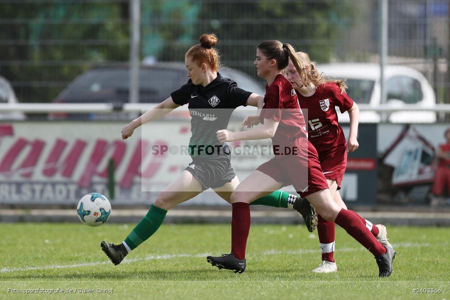 Sportgelände, Karlstadt, 14.04.2024, sport, action, BFV, Fussball, April 2024, 11. Spieltag, Bezirksliga Frauen 01, TSV, FVK, TSV Mainaschaff, FV Karlstadt - Bild-ID: 2403366 Sportgelände, Karlstadt, 14.04.2024, sport, action, BFV, Fussball, April 2024, 11. Spieltag, Bezirksliga Frauen 01, TSV, FVK, TSV Mainaschaff, FV Karlstadt - Bild-ID: 2403366