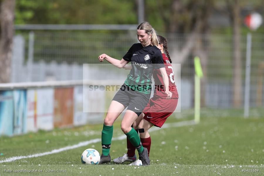 Sportgelände, Karlstadt, 14.04.2024, sport, action, BFV, Fussball, April 2024, 11. Spieltag, Bezirksliga Frauen 01, TSV, FVK, TSV Mainaschaff, FV Karlstadt - Bild-ID: 2403369 Sportgelände, Karlstadt, 14.04.2024, sport, action, BFV, Fussball, April 2024, 11. Spieltag, Bezirksliga Frauen 01, TSV, FVK, TSV Mainaschaff, FV Karlstadt - Bild-ID: 2403369