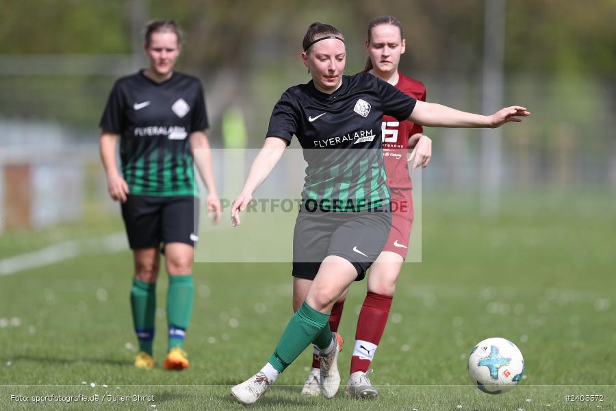 Sportgelände, Karlstadt, 14.04.2024, sport, action, BFV, Fussball, April 2024, 11. Spieltag, Bezirksliga Frauen 01, TSV, FVK, TSV Mainaschaff, FV Karlstadt - Bild-ID: 2403372 Sportgelände, Karlstadt, 14.04.2024, sport, action, BFV, Fussball, April 2024, 11. Spieltag, Bezirksliga Frauen 01, TSV, FVK, TSV Mainaschaff, FV Karlstadt - Bild-ID: 2403372