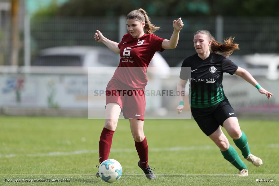 Sportgelände, Karlstadt, 14.04.2024, sport, action, BFV, Fussball, April 2024, 11. Spieltag, Bezirksliga Frauen 01, TSV, FVK, TSV Mainaschaff, FV Karlstadt - Bild-ID: 2403374 Sportgelände, Karlstadt, 14.04.2024, sport, action, BFV, Fussball, April 2024, 11. Spieltag, Bezirksliga Frauen 01, TSV, FVK, TSV Mainaschaff, FV Karlstadt - Bild-ID: 2403374