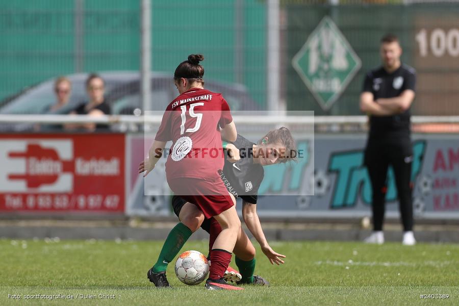 Sportgelände, Karlstadt, 14.04.2024, sport, action, BFV, Fussball, April 2024, 11. Spieltag, Bezirksliga Frauen 01, TSV, FVK, TSV Mainaschaff, FV Karlstadt - Bild-ID: 2403389