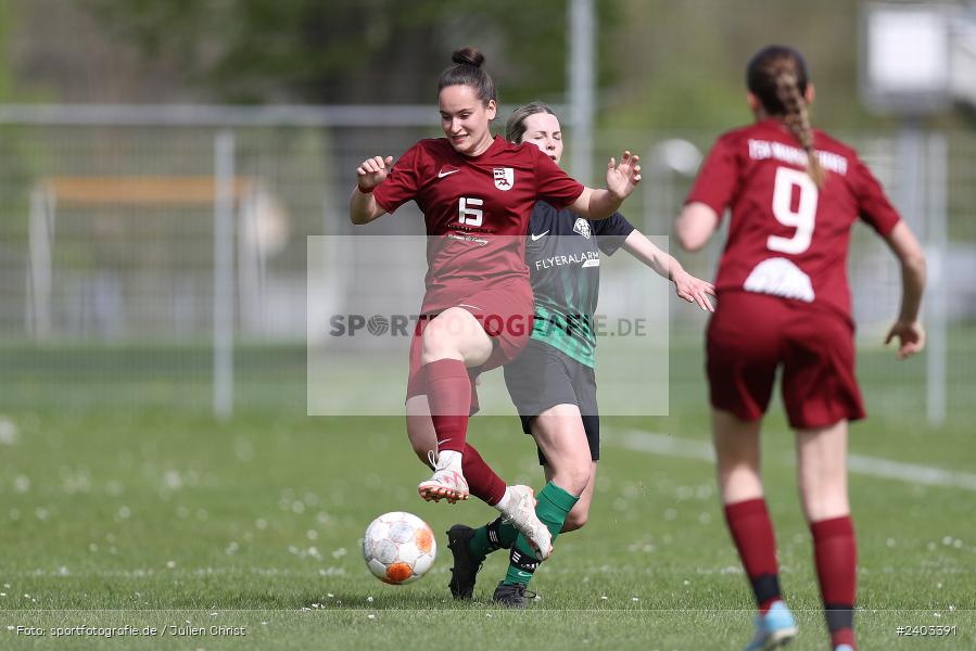 Sportgelände, Karlstadt, 14.04.2024, sport, action, BFV, Fussball, April 2024, 11. Spieltag, Bezirksliga Frauen 01, TSV, FVK, TSV Mainaschaff, FV Karlstadt - Bild-ID: 2403391
