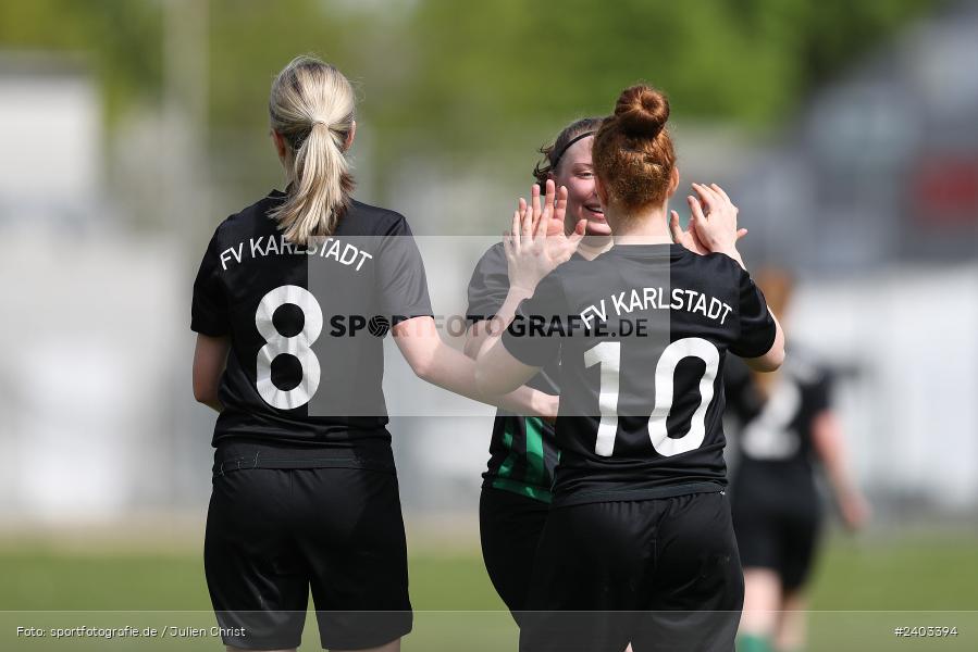 Sportgelände, Karlstadt, 14.04.2024, sport, action, BFV, Fussball, April 2024, 11. Spieltag, Bezirksliga Frauen 01, TSV, FVK, TSV Mainaschaff, FV Karlstadt - Bild-ID: 2403394