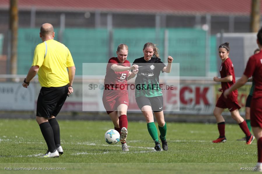 Sportgelände, Karlstadt, 14.04.2024, sport, action, BFV, Fussball, April 2024, 11. Spieltag, Bezirksliga Frauen 01, TSV, FVK, TSV Mainaschaff, FV Karlstadt - Bild-ID: 2403397