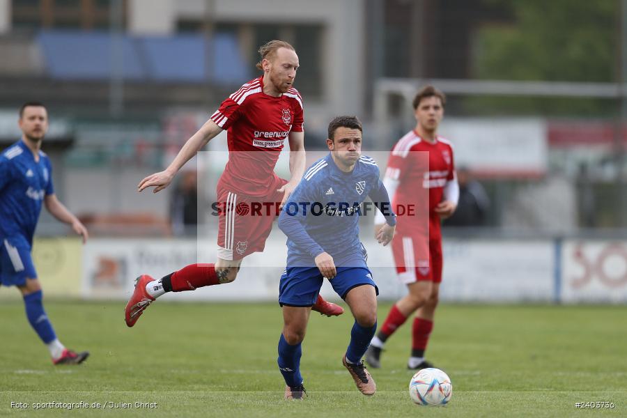 Sportgelände, Lohr, 17.04.2024, sport, action, BFV, Fussball, April 2024, 28. Spieltag, Bezirksliga Unterfranken West, SpVgg Hösbach-Bahnhof, TSV Lohr - Bild-ID: 2403736