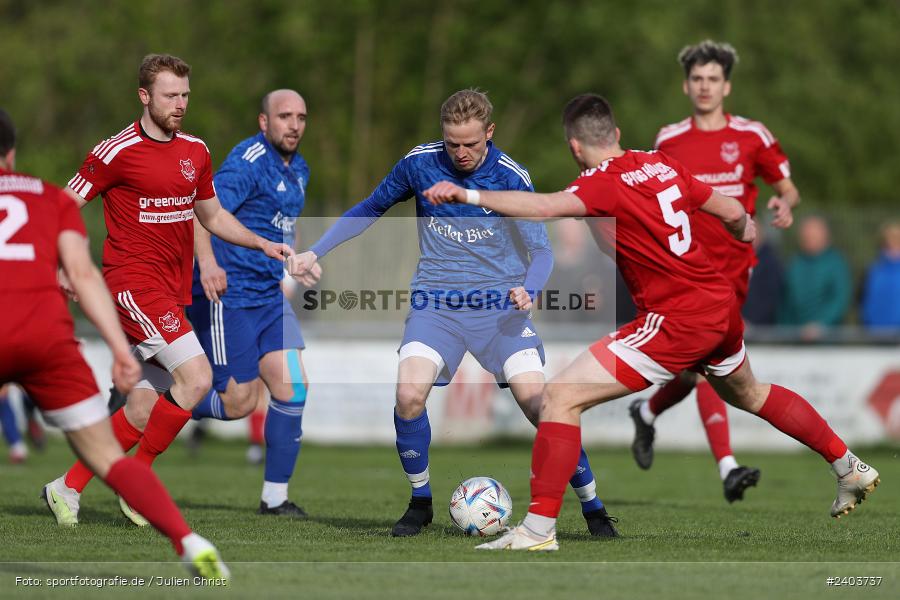 Sportgelände, Lohr, 17.04.2024, sport, action, BFV, Fussball, April 2024, 28. Spieltag, Bezirksliga Unterfranken West, SpVgg Hösbach-Bahnhof, TSV Lohr - Bild-ID: 2403737