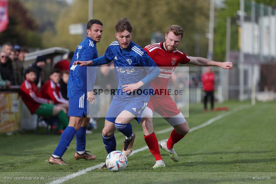 Sportgelände, Lohr, 17.04.2024, sport, action, BFV, Fussball, April 2024, 28. Spieltag, Bezirksliga Unterfranken West, SpVgg Hösbach-Bahnhof, TSV Lohr - Bild-ID: 2403738