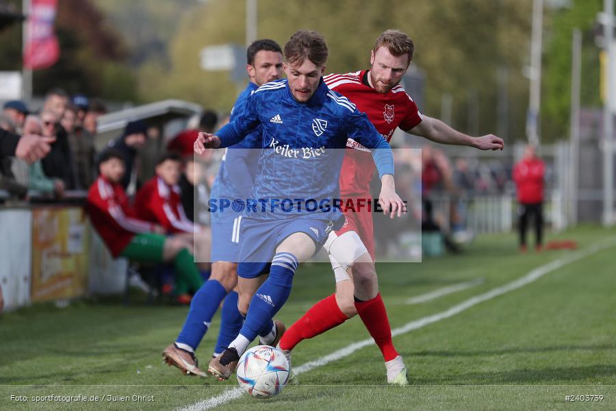 Sportgelände, Lohr, 17.04.2024, sport, action, BFV, Fussball, April 2024, 28. Spieltag, Bezirksliga Unterfranken West, SpVgg Hösbach-Bahnhof, TSV Lohr - Bild-ID: 2403739