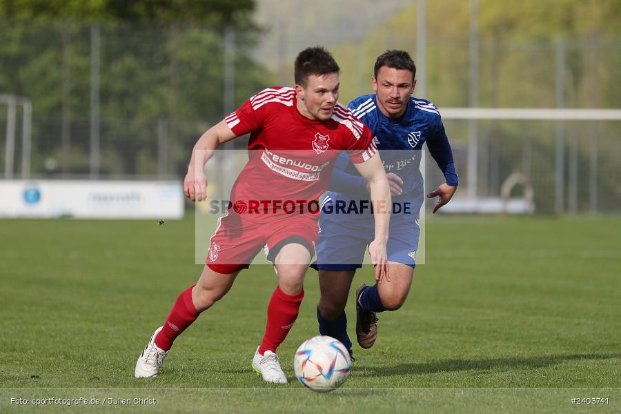Sportgelände, Lohr, 17.04.2024, sport, action, BFV, Fussball, April 2024, 28. Spieltag, Bezirksliga Unterfranken West, SpVgg Hösbach-Bahnhof, TSV Lohr - Bild-ID: 2403741