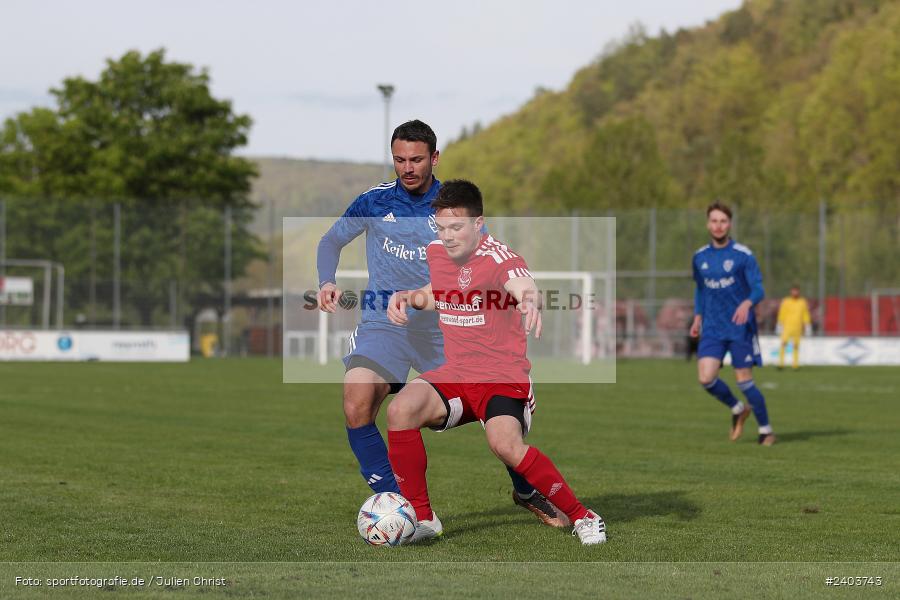 Sportgelände, Lohr, 17.04.2024, sport, action, BFV, Fussball, April 2024, 28. Spieltag, Bezirksliga Unterfranken West, SpVgg Hösbach-Bahnhof, TSV Lohr - Bild-ID: 2403743