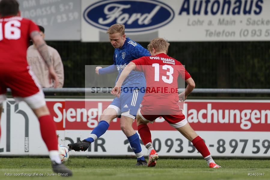 Sportgelände, Lohr, 17.04.2024, sport, action, BFV, Fussball, April 2024, 28. Spieltag, Bezirksliga Unterfranken West, SpVgg Hösbach-Bahnhof, TSV Lohr - Bild-ID: 2403747
