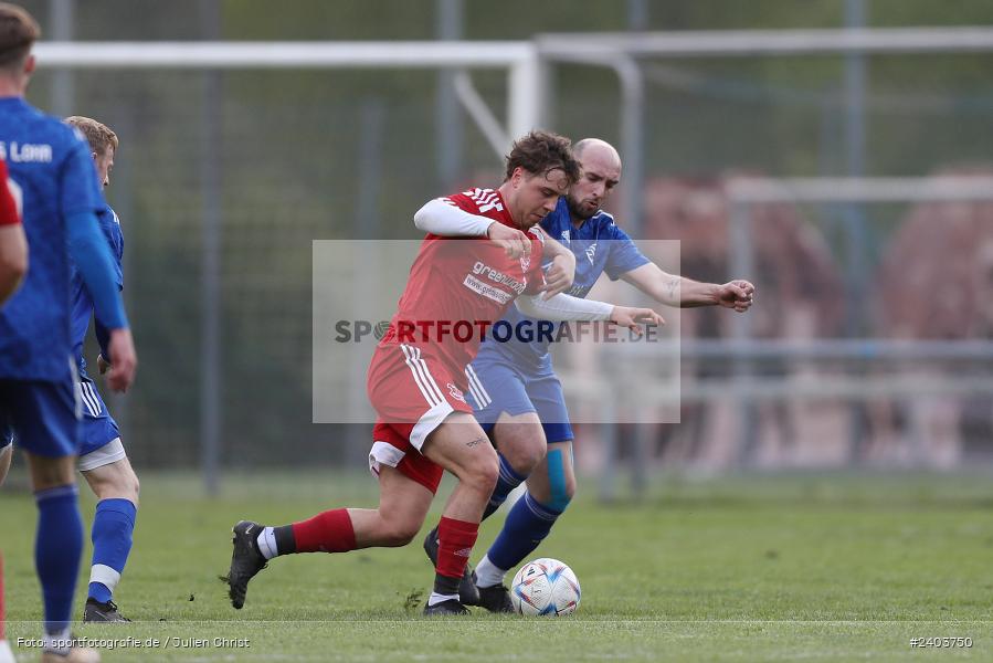 Sportgelände, Lohr, 17.04.2024, sport, action, BFV, Fussball, April 2024, 28. Spieltag, Bezirksliga Unterfranken West, SpVgg Hösbach-Bahnhof, TSV Lohr - Bild-ID: 2403750
