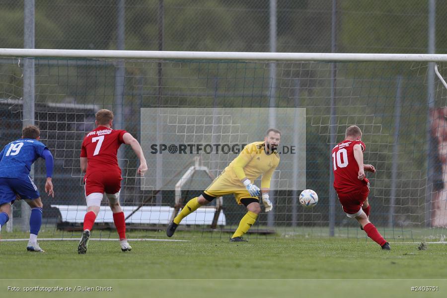 Sportgelände, Lohr, 17.04.2024, sport, action, BFV, Fussball, April 2024, 28. Spieltag, Bezirksliga Unterfranken West, SpVgg Hösbach-Bahnhof, TSV Lohr - Bild-ID: 2403751