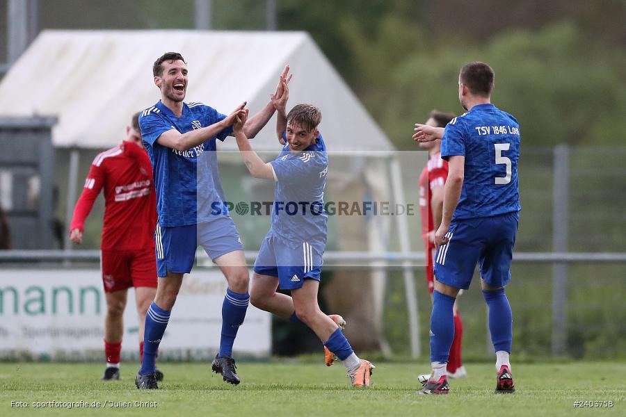Sportgelände, Lohr, 17.04.2024, sport, action, BFV, Fussball, April 2024, 28. Spieltag, Bezirksliga Unterfranken West, SpVgg Hösbach-Bahnhof, TSV Lohr - Bild-ID: 2403758