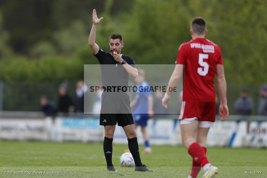 Sportgelände, Lohr, 17.04.2024, sport, action, BFV, Fussball, April 2024, 28. Spieltag, Bezirksliga Unterfranken West, SpVgg Hösbach-Bahnhof, TSV Lohr - Bild-ID: 2403799
