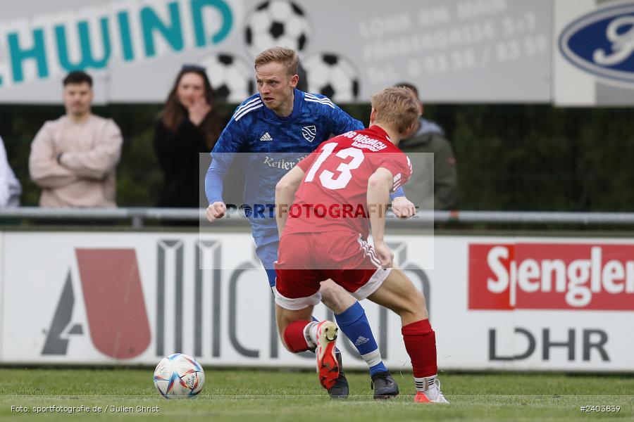 Sportgelände, Lohr, 17.04.2024, sport, action, BFV, Fussball, April 2024, 28. Spieltag, Bezirksliga Unterfranken West, SpVgg Hösbach-Bahnhof, TSV Lohr - Bild-ID: 2403839
