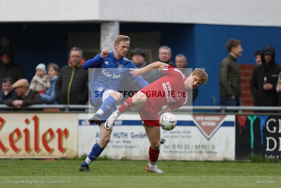 Sportgelände, Lohr, 17.04.2024, sport, action, BFV, Fussball, April 2024, 28. Spieltag, Bezirksliga Unterfranken West, SpVgg Hösbach-Bahnhof, TSV Lohr - Bild-ID: 2403842