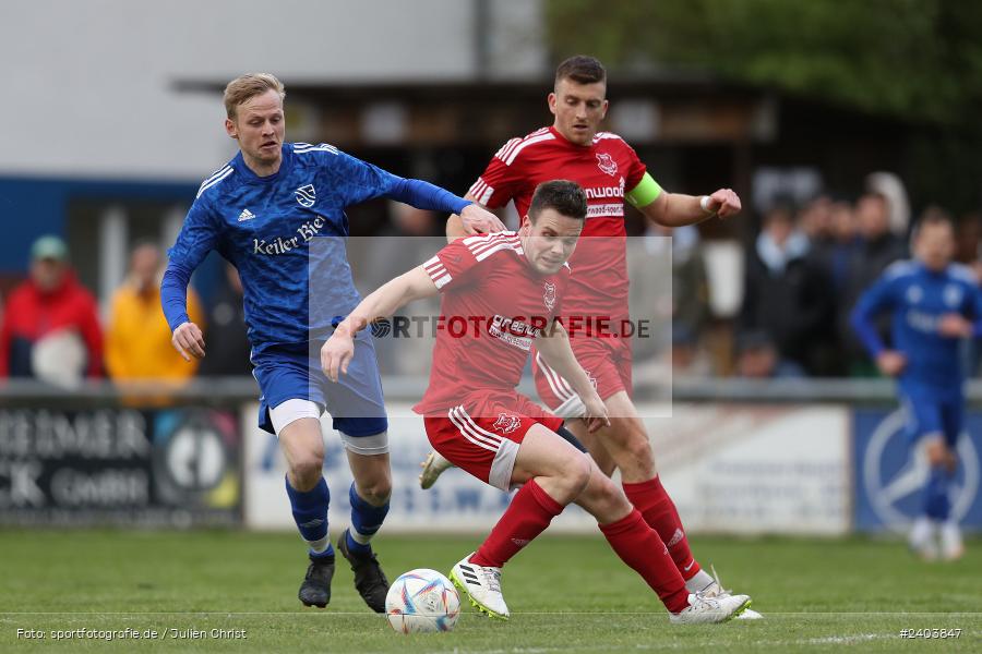 Sportgelände, Lohr, 17.04.2024, sport, action, BFV, Fussball, April 2024, 28. Spieltag, Bezirksliga Unterfranken West, SpVgg Hösbach-Bahnhof, TSV Lohr - Bild-ID: 2403847