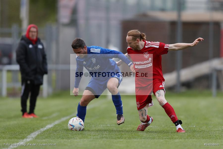 Sportgelände, Lohr, 17.04.2024, sport, action, BFV, Fussball, April 2024, 28. Spieltag, Bezirksliga Unterfranken West, SpVgg Hösbach-Bahnhof, TSV Lohr - Bild-ID: 2403860