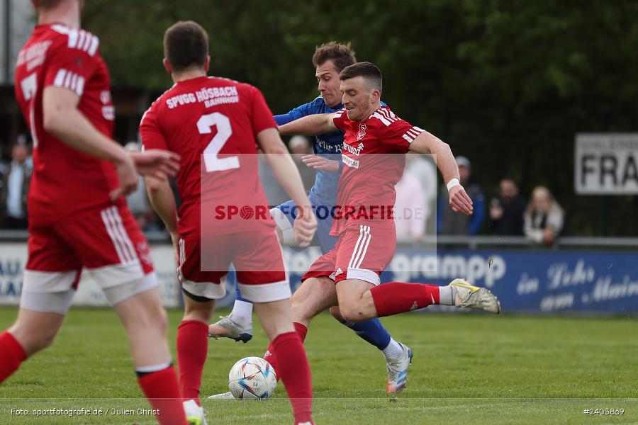 Sportgelände, Lohr, 17.04.2024, sport, action, BFV, Fussball, April 2024, 28. Spieltag, Bezirksliga Unterfranken West, SpVgg Hösbach-Bahnhof, TSV Lohr - Bild-ID: 2403869