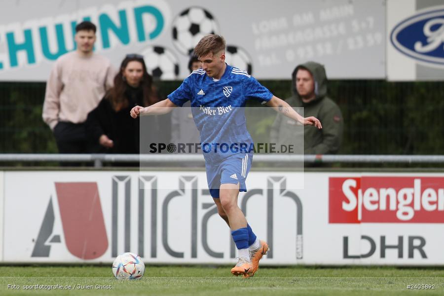 Sportgelände, Lohr, 17.04.2024, sport, action, BFV, Fussball, April 2024, 28. Spieltag, Bezirksliga Unterfranken West, SpVgg Hösbach-Bahnhof, TSV Lohr - Bild-ID: 2403892