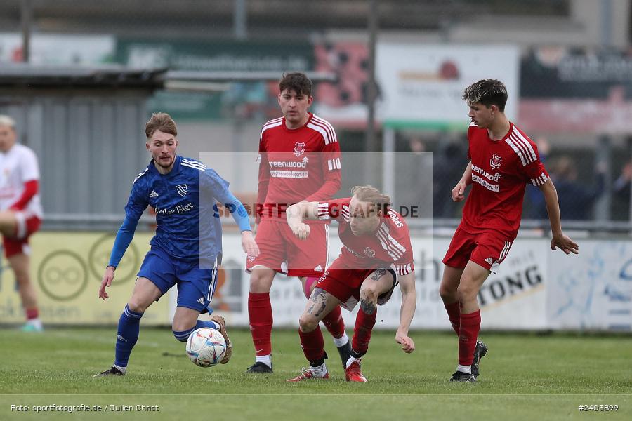 Sportgelände, Lohr, 17.04.2024, sport, action, BFV, Fussball, April 2024, 28. Spieltag, Bezirksliga Unterfranken West, SpVgg Hösbach-Bahnhof, TSV Lohr - Bild-ID: 2403899