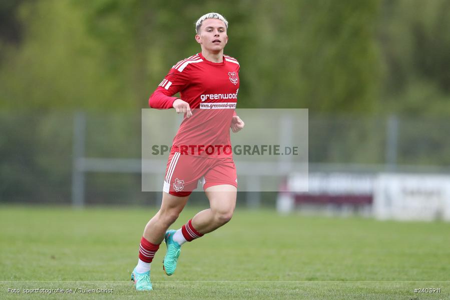 Sportgelände, Lohr, 17.04.2024, sport, action, BFV, Fussball, April 2024, 28. Spieltag, Bezirksliga Unterfranken West, SpVgg Hösbach-Bahnhof, TSV Lohr - Bild-ID: 2403911