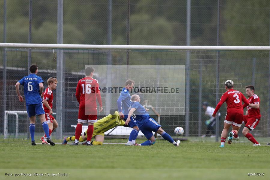 Sportgelände, Lohr, 17.04.2024, sport, action, BFV, Fussball, April 2024, 28. Spieltag, Bezirksliga Unterfranken West, SpVgg Hösbach-Bahnhof, TSV Lohr - Bild-ID: 2403927