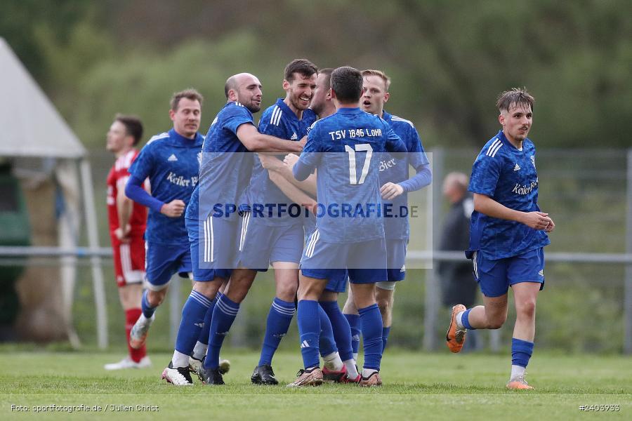 Sportgelände, Lohr, 17.04.2024, sport, action, BFV, Fussball, April 2024, 28. Spieltag, Bezirksliga Unterfranken West, SpVgg Hösbach-Bahnhof, TSV Lohr - Bild-ID: 2403933