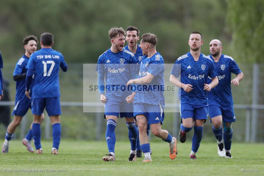 Sportgelände, Lohr, 17.04.2024, sport, action, BFV, Fussball, April 2024, 28. Spieltag, Bezirksliga Unterfranken West, SpVgg Hösbach-Bahnhof, TSV Lohr - Bild-ID: 2403934