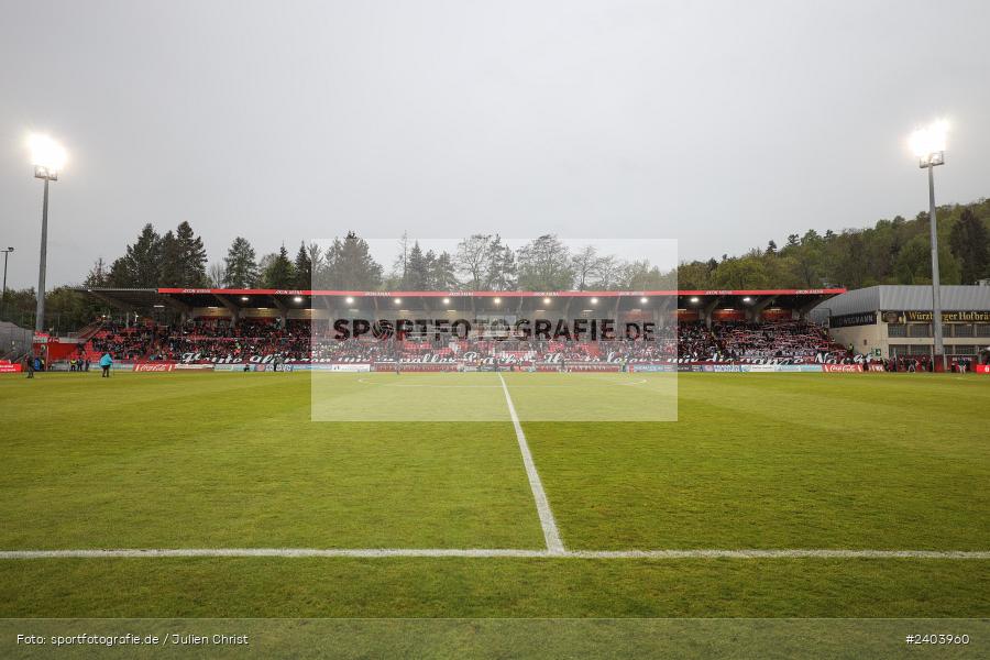 AKON Arena, Würzburg, 20.04.2024, sport, action, BFV, Fussball, April 2024, 30. Spieltag, Regionalliga Bayern, 1. FC Schweinfurt 1905, FC Würzburger Kickers - Bild-ID: 2403960