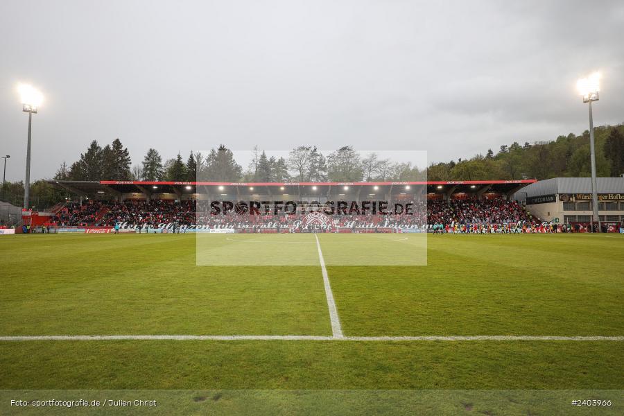 AKON Arena, Würzburg, 20.04.2024, sport, action, BFV, Fussball, April 2024, 30. Spieltag, Regionalliga Bayern, 1. FC Schweinfurt 1905, FC Würzburger Kickers - Bild-ID: 2403966