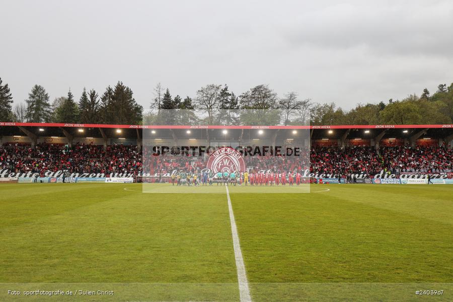 AKON Arena, Würzburg, 20.04.2024, sport, action, BFV, Fussball, April 2024, 30. Spieltag, Regionalliga Bayern, 1. FC Schweinfurt 1905, FC Würzburger Kickers - Bild-ID: 2403967