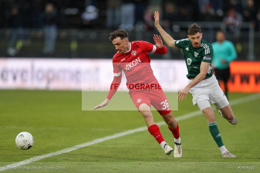 AKON Arena, Würzburg, 20.04.2024, sport, action, BFV, Fussball, April 2024, 30. Spieltag, Regionalliga Bayern, 1. FC Schweinfurt 1905, FC Würzburger Kickers - Bild-ID: 2404030