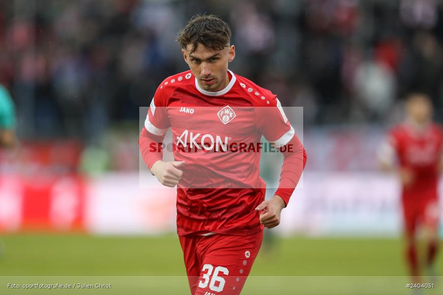 AKON Arena, Würzburg, 20.04.2024, sport, action, BFV, Fussball, April 2024, 30. Spieltag, Regionalliga Bayern, 1. FC Schweinfurt 1905, FC Würzburger Kickers - Bild-ID: 2404031