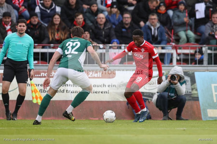 AKON Arena, Würzburg, 20.04.2024, sport, action, BFV, Fussball, April 2024, 30. Spieltag, Regionalliga Bayern, 1. FC Schweinfurt 1905, FC Würzburger Kickers - Bild-ID: 2404056