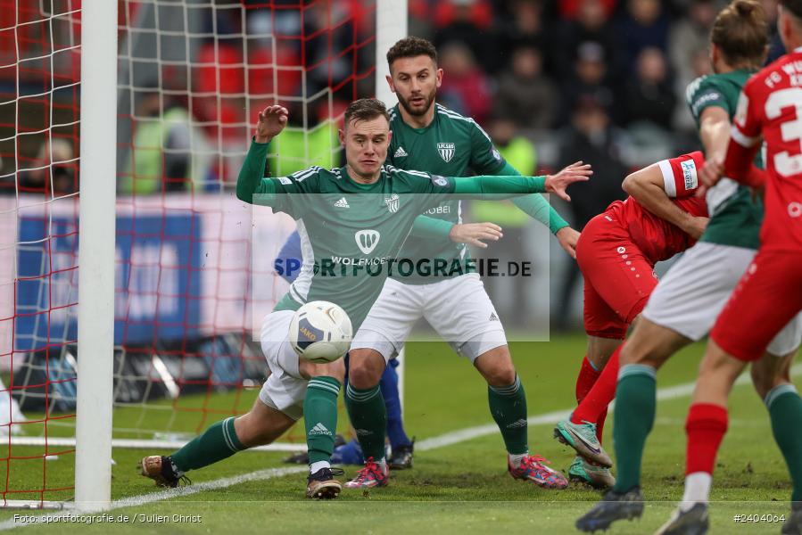 AKON Arena, Würzburg, 20.04.2024, sport, action, BFV, Fussball, April 2024, 30. Spieltag, Regionalliga Bayern, 1. FC Schweinfurt 1905, FC Würzburger Kickers - Bild-ID: 2404064