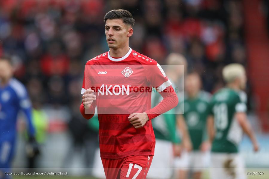 AKON Arena, Würzburg, 20.04.2024, sport, action, BFV, Fussball, April 2024, 30. Spieltag, Regionalliga Bayern, 1. FC Schweinfurt 1905, FC Würzburger Kickers - Bild-ID: 2404070