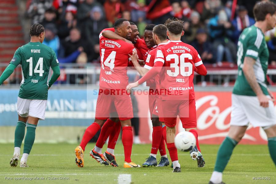 AKON Arena, Würzburg, 20.04.2024, sport, action, BFV, Fussball, April 2024, 30. Spieltag, Regionalliga Bayern, 1. FC Schweinfurt 1905, FC Würzburger Kickers - Bild-ID: 2404082