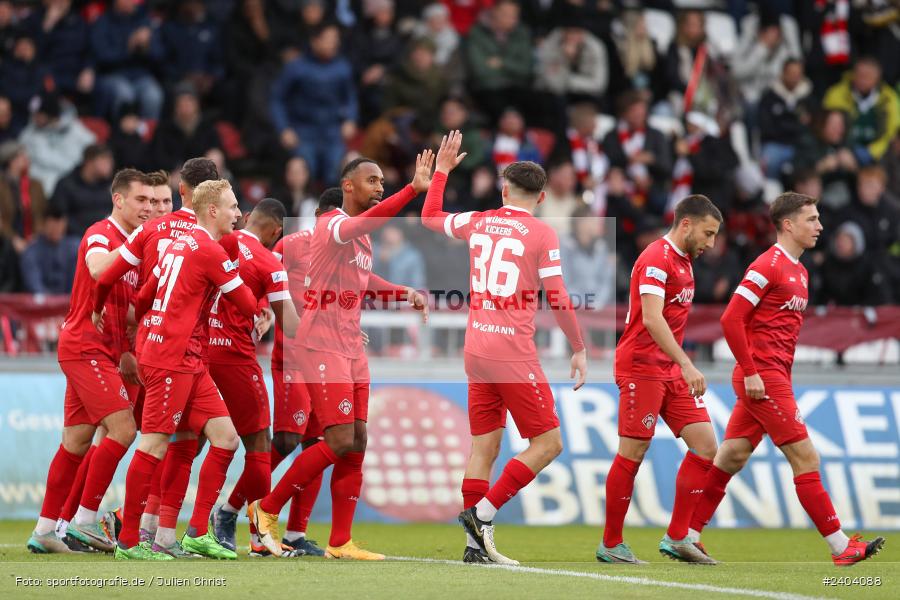 AKON Arena, Würzburg, 20.04.2024, sport, action, BFV, Fussball, April 2024, 30. Spieltag, Regionalliga Bayern, 1. FC Schweinfurt 1905, FC Würzburger Kickers - Bild-ID: 2404088