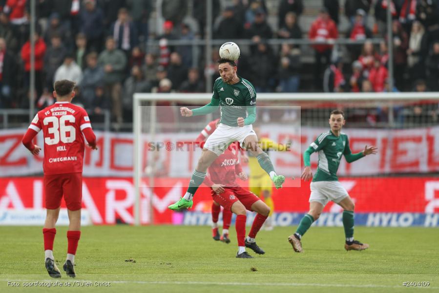 AKON Arena, Würzburg, 20.04.2024, sport, action, BFV, Fussball, April 2024, 30. Spieltag, Regionalliga Bayern, 1. FC Schweinfurt 1905, FC Würzburger Kickers - Bild-ID: 2404109
