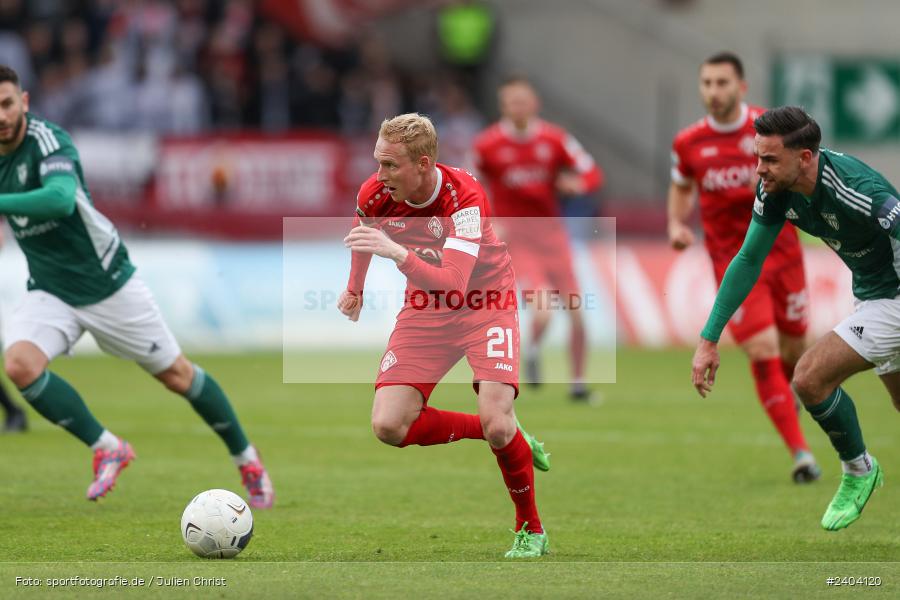 AKON Arena, Würzburg, 20.04.2024, sport, action, BFV, Fussball, April 2024, 30. Spieltag, Regionalliga Bayern, 1. FC Schweinfurt 1905, FC Würzburger Kickers - Bild-ID: 2404120 AKON Arena, Würzburg, 20.04.2024, sport, action, BFV, Fussball, April 2024, 30. Spieltag, Regionalliga Bayern, 1. FC Schweinfurt 1905, FC Würzburger Kickers - Bild-ID: 2404120